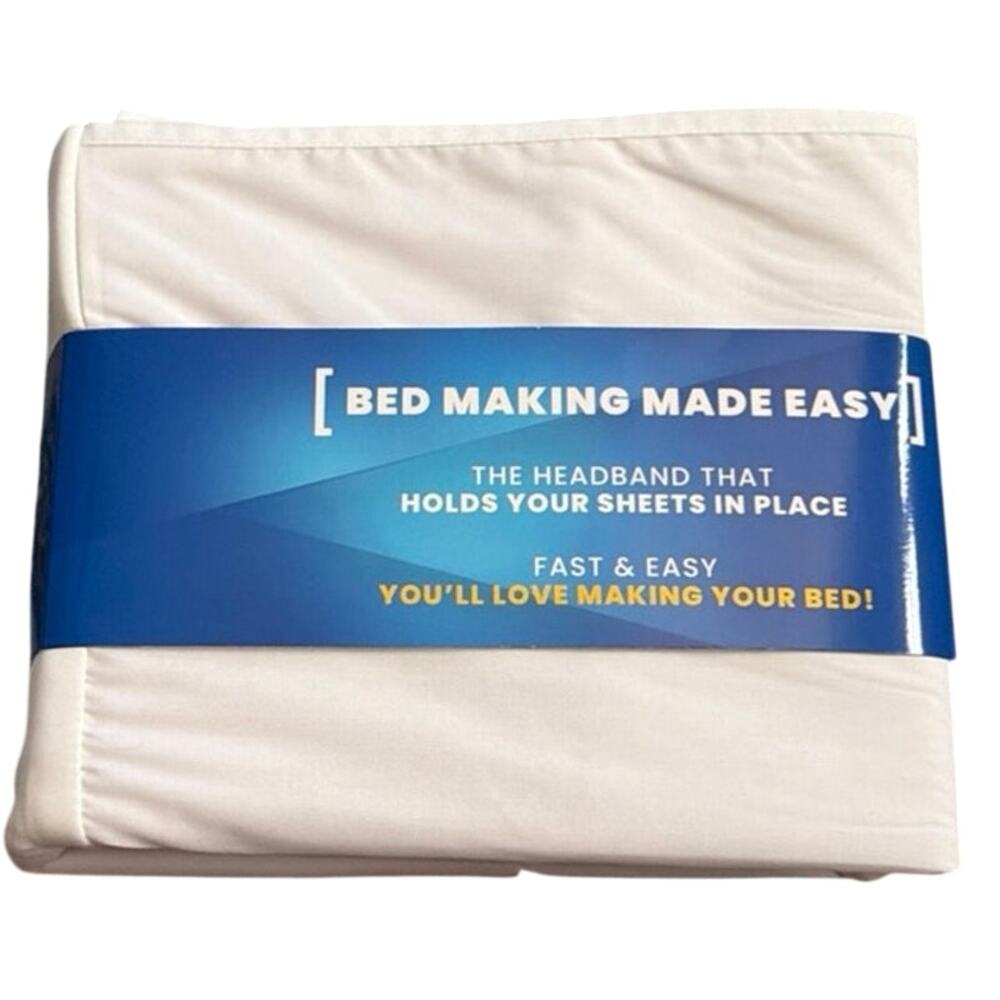 Better Bedder Bed Headband King White Sheet Holder Mattress Band New